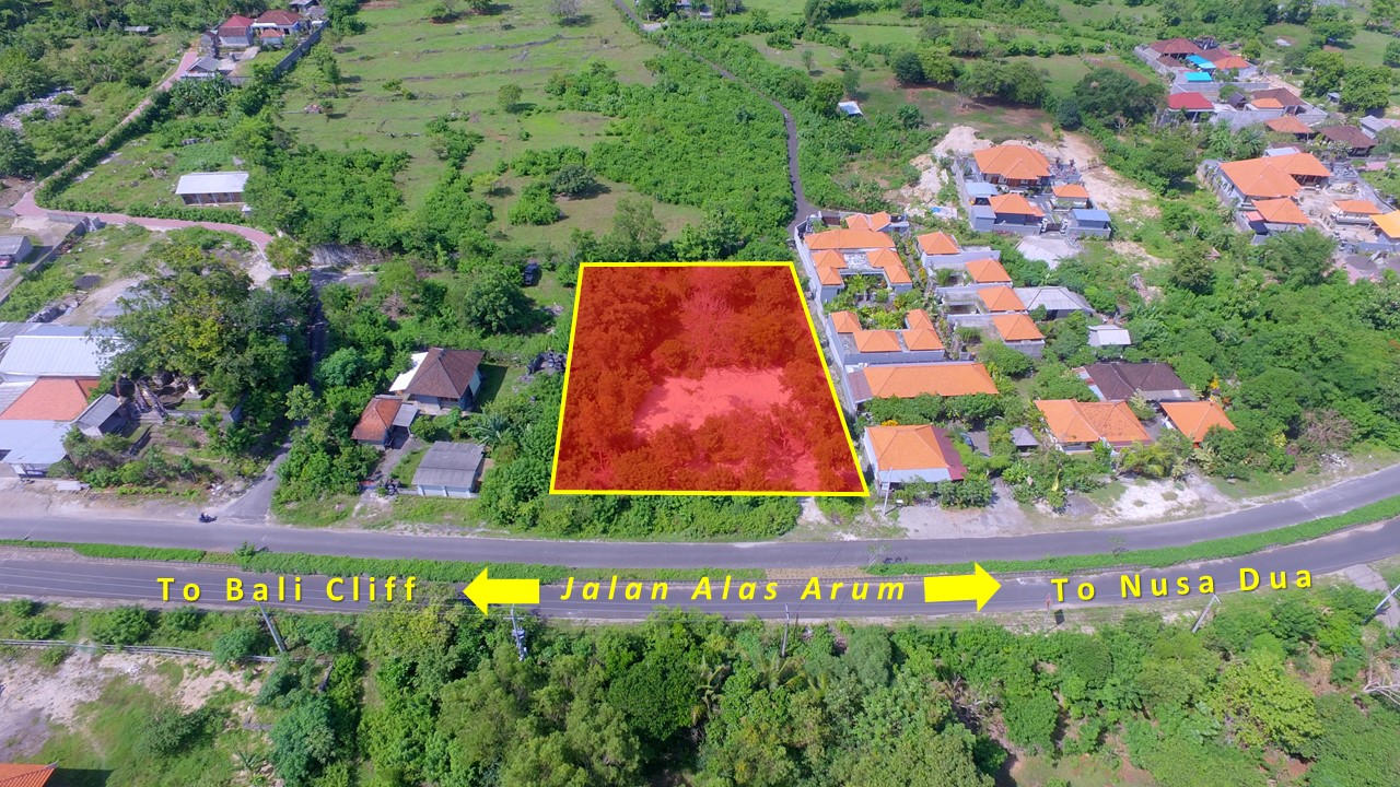 strategic beachfront land in Bukit just minutes away from Pandawa Beach